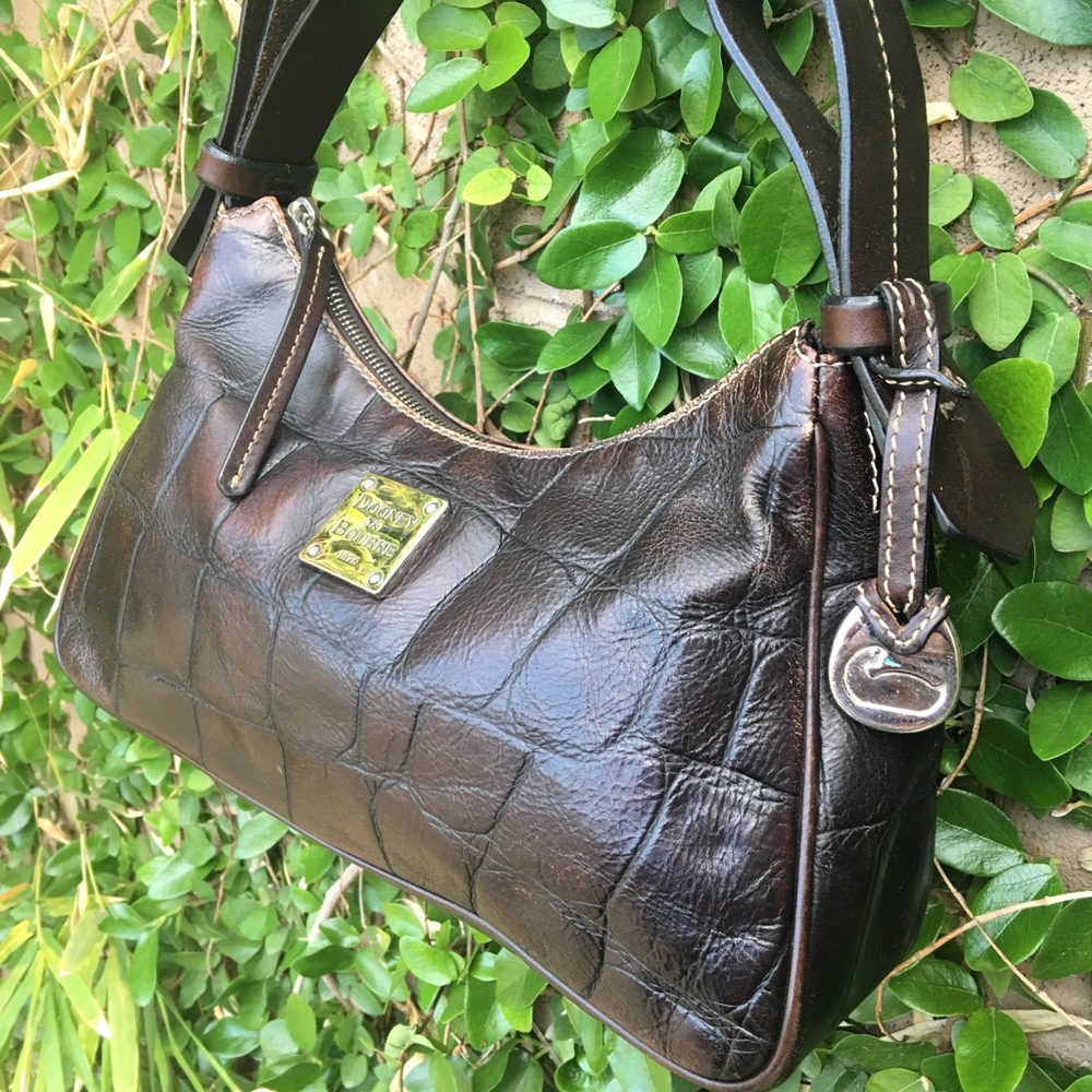 Dooney & Bourke Croco Leather Hobo Bag